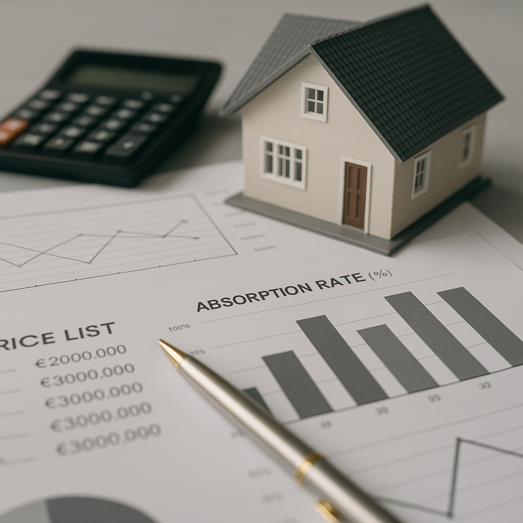 Gestión del riesgo comercial en promociones: velocidad de absorción y estrategia de precios