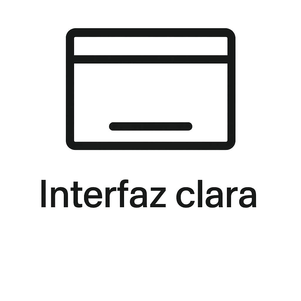 Interfaz de gestión de inversiones